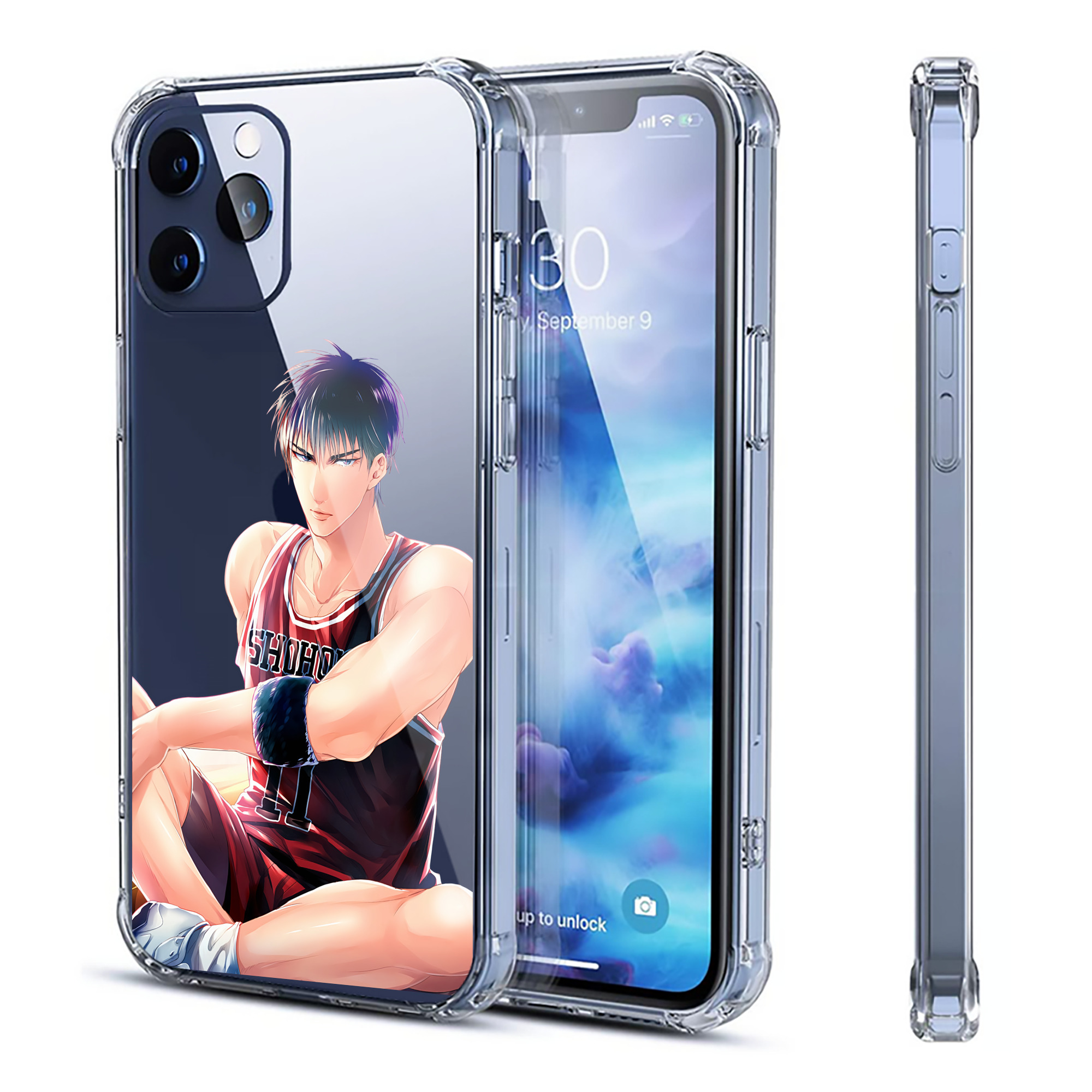 （画像用） SLAM DUNK／スラムダンク 【iPhone 12シリーズ対応】透明スマホケース（クリアソフトケース）
